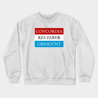 Concordia res parvae crescunt Crewneck Sweatshirt